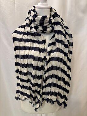 H&M Multifunctional Multicolor Rectangle Crinkle Scarf (26" x 72")